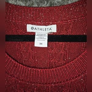 NWT- Athleta- Crossroads Crew Sweater- Size: 3X